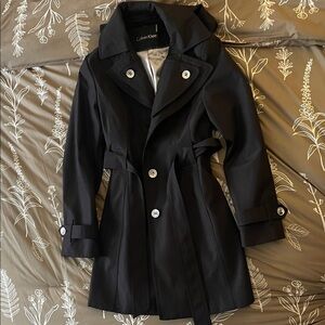 Calvin Klein Black Trench Coat for Women